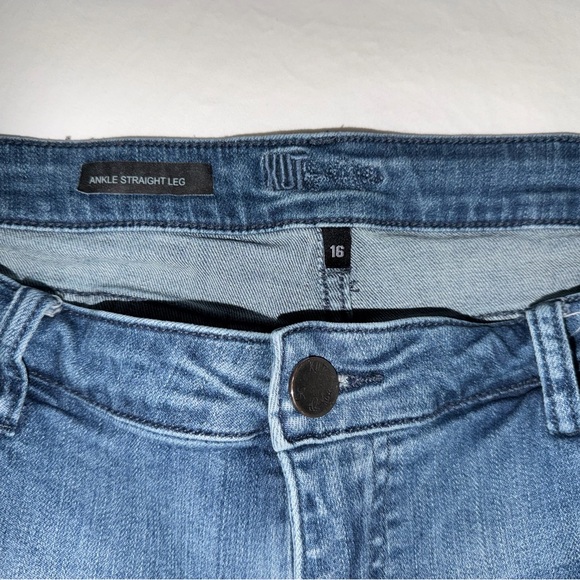 Women’s ankle straight leg jeans by Kut from the Kloth size 16 - Picture 3 of 5